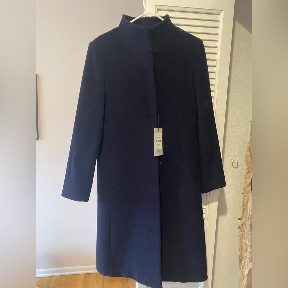 Beautiful navy wool coat Cinzia Rocca brand new